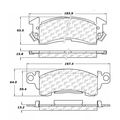 Centric Parts CTEK Brake Pads, 102.00520 102.00520